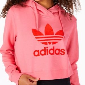 Adidas Cropped Sweatshirt Hoodie 💕❤️